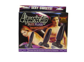 LIQUORICE DIP BUTT PLUGS