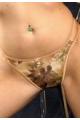 STRING VERT ET MARRON